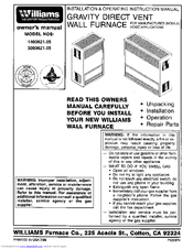 Williams 3003621.05 Owner's Manual
