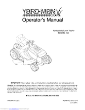 Yard-Man 791 Operator's Manual