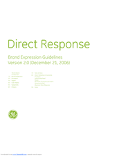 Ge Brand Expression Guidelines Direct Response