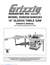 Grizzly G0623X Owner's Manual