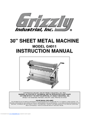 Grizzly G4011 Instruction Manual