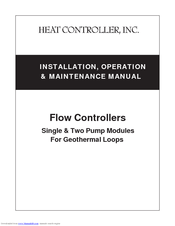 Heat Controller Flow Controllers Installation, Operation & Maintenance Manual