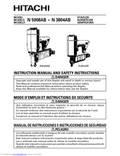 Hitachi N 3804AB Instruction Manual