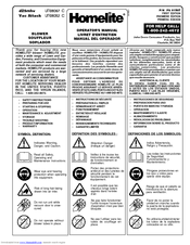 Homelite UT08052 C Operator's Manual