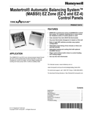 Honeywell TrolaTemp MABS EZ-4 Product Data
