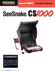 RIDGID SeeSnake CS1000 Operator's Manual