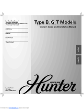 Hunter T Owner's Manual And Installation Manual