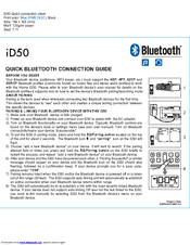 iHome iD50 Connection Manual