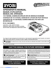 Ryobi 140126001 Operator's Manual