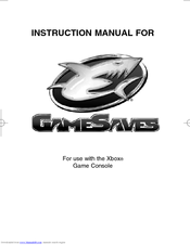 Mad Catz GameSaves Instruction Manual