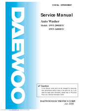 Daewoo DWF-200HBTC Service Manual
