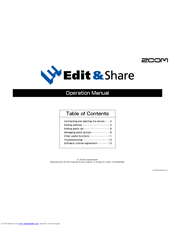 Zoom Edit&Share Operation Manual