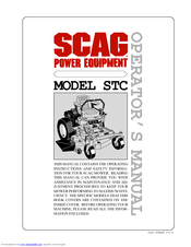 Scag Power Equipment STC40-17KA Operator's Manual