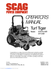 Scag Power Equipment Turf Tiger STT-31EFI Operator's Manual