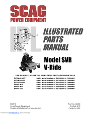 Scag Power Equipment V-RIDE SVR52V-26FX Illustrated Parts Manual
