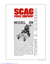 Scag Power Equipment SW48A-14KA Operator's Manual