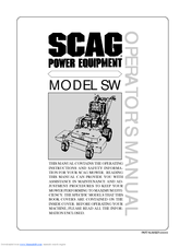 Scag Power Equipment SWM-52/E Operator's Manual