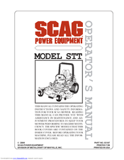 Scag Power Equipment STT Operator's Manual