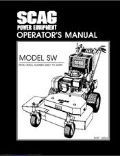 Scag Power Equipment SW Series Operator's Manual