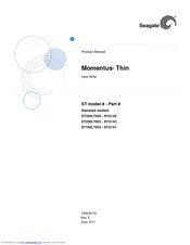 Seagate Momentus Thin 5400-RPM Product Manual