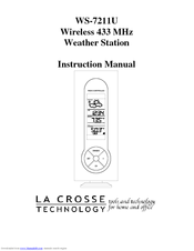 La Crosse Technology WS-7211U Instruction Manual