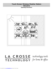 La Crosse Technology WS-2510 Operating Instructions Manual