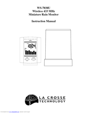 La Crosse Technology WS-7038U Instruction Manual