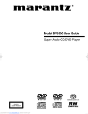 Marantz DV6500 User Manual