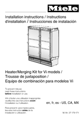 Miele KF 19x1 Vi Installation Instructions Manual