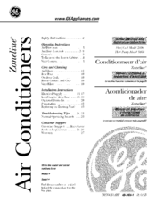 GE Appliances Zoneline 2800 Owner's Manual And Installation Instructions