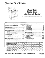 MAGIC CHEF CES1350AAH Owner's Manual