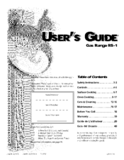 MAGIC CHEF RS-1 User Manual