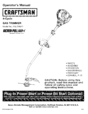 Craftsman INCREDI.PULL 316.791841 Operator's Manual