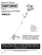 Craftsman WEEDWACKER Incredi-Pull 316.791191 Operator's Manual