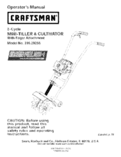 Craftsman Incredi-Pull 316.29256 Operator's Manual