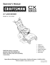 Craftsman 247.374880 Operator's Manual