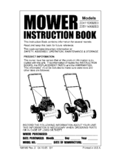 MURRAY 224110X92E0 Instruction Book