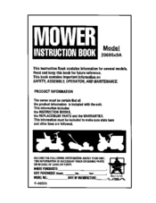 MURRAY 20606X9A Instruction Book