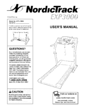 NORDICTRACK Exp 3000 Treadmill User Manual