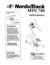 NORDICTRACK MTN 740 NTM58020 User Manual