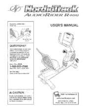 NORDICTRACK AudioRider NTEX4196.0 User Manual