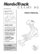 NORDICTRACK CLUB XI User Manual