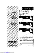 Porter-Cable TIGER SAW 735 Instruction Manual