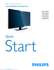 Philips 42PFL7409/93 Quick Start Manual