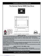 Harman Stove Company Clarity 929bv Installation & Operating Manual