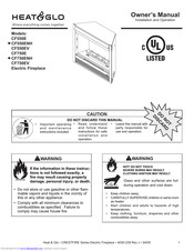Heat & Glo CrestFire CF750EV Owner's Manual