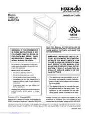 Heat & Glo 6000XLSB Installer's Manual