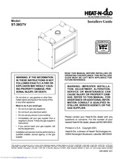 Heat & Glo ST-38GTV Installer's Manual