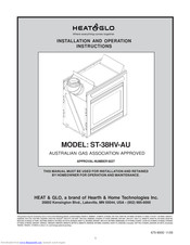 Heat & Glo LifeStyle ST-38HV-AU Installation And Operation Instructions Manual