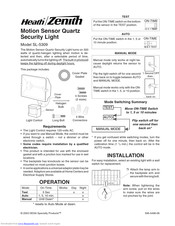 Heath Zenith SL-5309 Owner's Manual